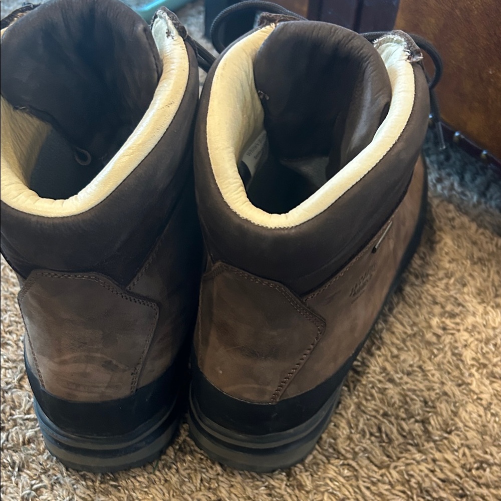 White's Boots Brown Leather Hiking Boots with Padded Collar - Picture 3 of 8